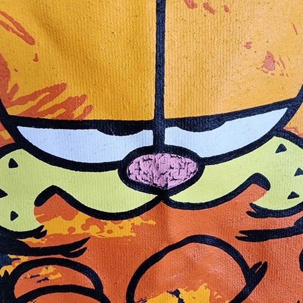 Garfield Grey Pajama Sleep Shirt Size M - Picture 6 of 14